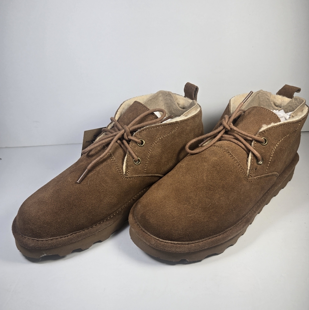 Bearpaw Mens Spencer Ankle Boots Size 9.5 Hickory II 2055M Neverwet - Picture 4 of 10